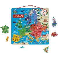 Janod Magnetic European Map Opettavainen Lelu