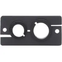 Kramer WCP-21(W) WALL PLATE INSERT - DUAL CABLE PASS-THROUGH (85-0003199)