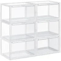 Hobby Hall Säilytyslaatikkosetti Songmics 6 kpl, 36x28x22 cm, läpinäkyvä