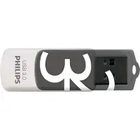 Philips FM32FD00B, 32 GB, USB A-tyyppi, 3.2 Gen 1 (3.1 Gen 1), Taittuva, 8 g, Musta, Valkoinen (FM32FD00B/00)