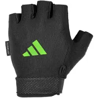 Adidas Essential Sdettvt sormettomat hanskat miehille ja naisille - Pehmustetut painonnostoksineet - Sdettvt rannehihnat rtlityyn turval