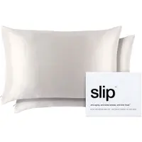 Slip Pure Silk Queen Pillowcase Duo - White Tyynyt 2 kpl