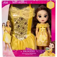 JAKKS Pacific Kaunotar Ja Hirviö Disney Belle + Pukeutumisnukke 38 Cm