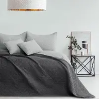 Restilo Dygsniuotu ohutella harmaalla peitolla 170x270 cm