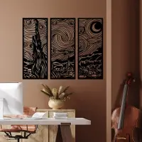 Hobby Hall Ripustettava koriste Vangogh, 3 kpl.