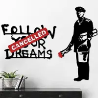 Hobby Hall Riippuva koriste Banksy Metal 06, 1 kpl.