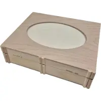 Playwood Wooden Box Book Shape with Photo Frame