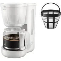 Philips 3000 Series HD7411/00 10 kupin -kahvinkeitin, valkoinen
