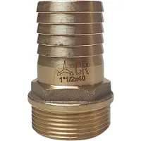 Maestrini M 1 1/4´´ Messinki Kromattu Suora Liitin 40 Mm