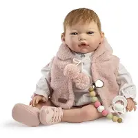MuÑecas Guca Naiara Käsinmaalattu Reborn-vauva 46 Cm-luonnollisilla Hiuksilla 38 Cm