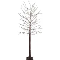 Joululattiavalaisin ruskea puu 180cm sis. LED ajastimella IP44 - Ki