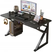 Hobby Hall Pelipöytä moderni tietokone musta loft 120 cm