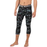 Mons Royale Merino Cascade Flex 3/4 Legging Kerrastohousut signal lost goblin blue Koko XL