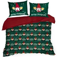 Eurofirany jouluinen vuodevaatesetti Merry Christmas PTR-17, 220x200, 3 osaa