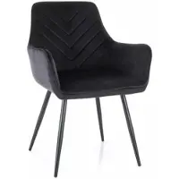 Signal Meble 2-tuolin setti Fig Velvet, musta