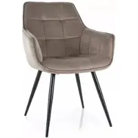 Signal Meble 2 tuolin setti Lilia Velvet, ruskea