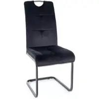 Signal Meble 4-tuolin tuolisetti Axo Velvet, musta
