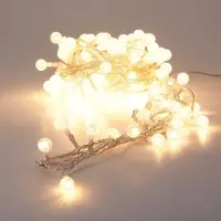 Springos Joulukuusen valot LIGHT 120 LED DECORATIVE BALL TUMMAN VALKOINEN VALKOINEN