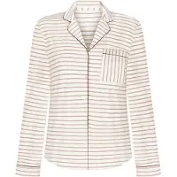 Hunkemoller Essential Jersey Long-Sleeved Jacket - Cream - XS