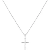 Lykken Crosses hopeinen ristikaulakoru 45cm