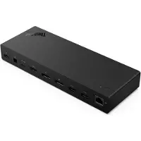 Lenovo ThinkPad USB4 Dock 5000, Langallinen, Thunderbolt 4, 100 W, 1000 Mbit/s, musta, Eclipse Black