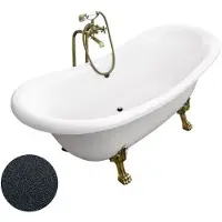 Besco Kylpyamme Amelia Glam grafiitti + kulta