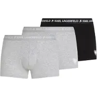 Karl Lagerfeld Bokserishortsit vaaleanharmaa / valkoinen
