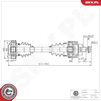ESEN SKV Vetoakseli 40SKV228