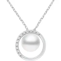 Lykken Pearls helmikaulakoru 42+3cm hopea