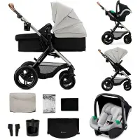 Kinderkraft MOOV 2 XL Air Yhdistelmävaunut, Moonlight Grey