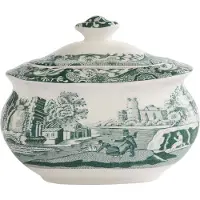 Spode Heritage Green italialainen sokerikulho Vihreä, 0,25 l