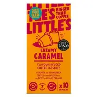 Little's coffee Little's Creamy Caramel -makuinen maustettu kahvi, kahvikapselit, yhteensopivat Nespresso-kahvikoneiden kanssa, 10 kpl.