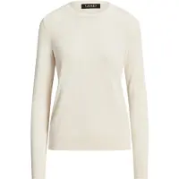 Ralph Lauren Cotton Modal-Ls Sweater - Cream - L