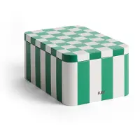 HAY Tin Container säilytyspurkki small Green-off white