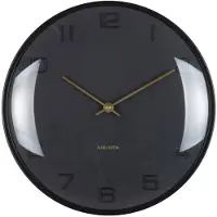 Karlsson seinäkello Fuerte Dome black KA6084BK