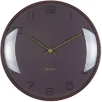 Karlsson seinäkello Fuerte Dome earth brown KA6084BR