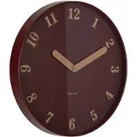 Karlsson seinäkello Amena burgundy red KA6083RD