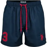 U.S. POLO ASSN. Uimashortsit 'UMALEXANDER' safiiri / viininpunainen