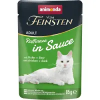 Animonda Vom Feinsten 24x85g Adult Raffinesse kastikkeessa kana & ankka