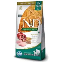 Farmina N&D Ancestral Grain Chicken, Koiran kuivaruoka, Adult, 15 kg