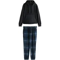 Next Pitkä pyjama laivastonsininen / musta