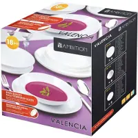 Ambition Illallispalvelu 6 hengelle Valencia 18-osainen balta