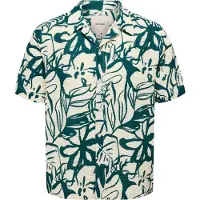 Only & Sons Onssavier Waffle Ss Shirt 0326 - Cream - XL