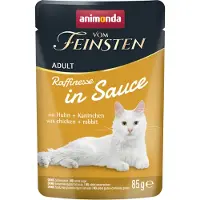 Animonda Vom Feinsten 48x85g Adult Rafinesse kastikkeessa kana & kani