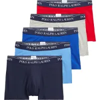 Ralph Lauren for man. 714864292002 Pack of 5 red, grey, blue and navy boxers (M), Casual, Cotton