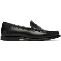 BOSS for man. 50557750 Tevan black leather shoes (42), Flat, None, Casual