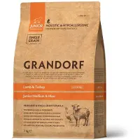 GRANDORF Lammas- ja kalkkunaruoka kaikkien rotujen pennuille , 3kg