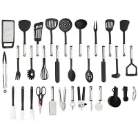 Hobby Hall Keittiön ruoanlaittovälineet nailon ja ruostumaton teräs, 40 kpl