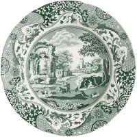 Spode Heritage Green Italian syvä lautanen 23 cm, vihreä/valkoinen