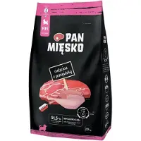 PAN MIĘSKO Veal with quail L puppy - dry dog food - 20kg